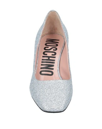 Shop Moschino Pumps In Silver