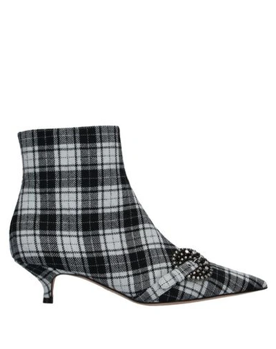 Shop Dior Woman Ankle Boots Black Size 6 Textile Fibers
