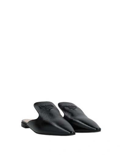 Shop Prada Mules In Black