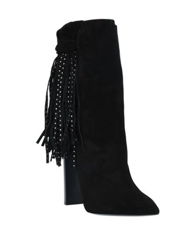 Shop Saint Laurent Woman Ankle Boots Black Size 10 Soft Leather