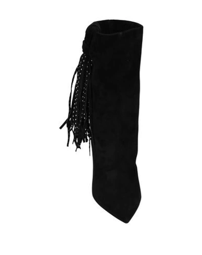 Shop Saint Laurent Woman Ankle Boots Black Size 10 Soft Leather
