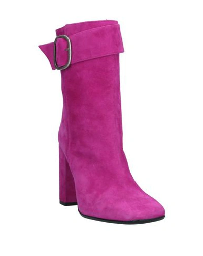 Shop Anna F Ankle Boots In Garnet