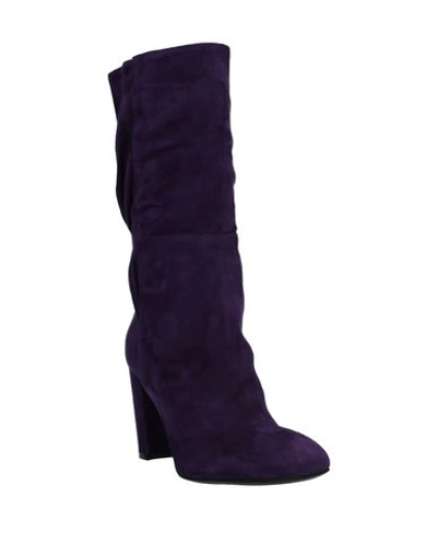 Shop Albano Boots In Purple