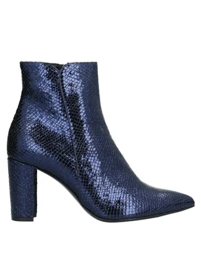 Shop Albano Ankle Boot In Dark Blue