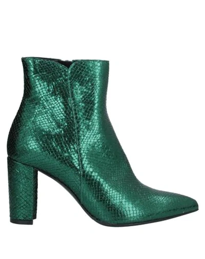 Shop Albano Ankle Boots In Green
