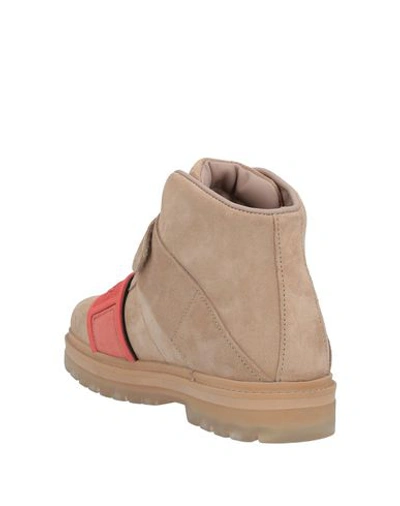 Rick Owens Ankle Boots In Beige
