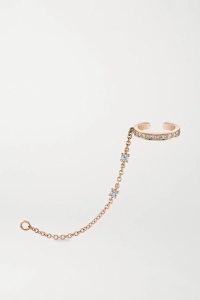 Shop Anita Ko 18-karat Rose Gold Diamond Ear Cuff