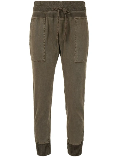 Shop James Perse Relaxed Fit Trousers In Green