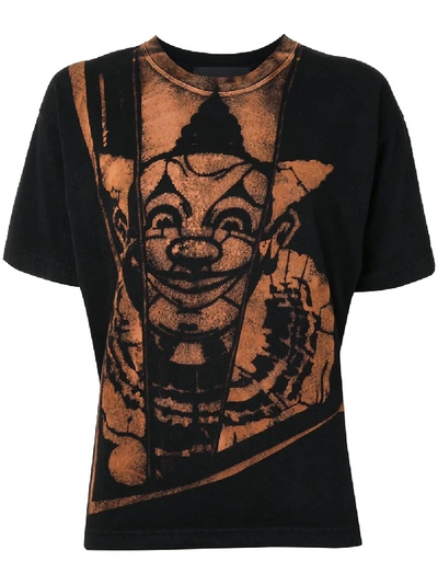 Shop Aganovich Graphic-print Cotton T-shirt In Black