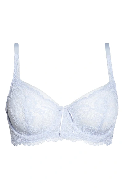 Shop Skarlett Blue Minx Balconette Bra (a-ddd Cups) In Blue/white