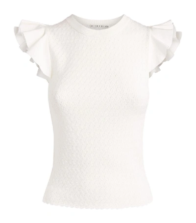 Shop Alice And Olivia Lamara Pointelle Top