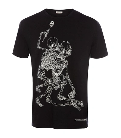 Shop Alexander Mcqueen Lovers Skeleton T-shirt