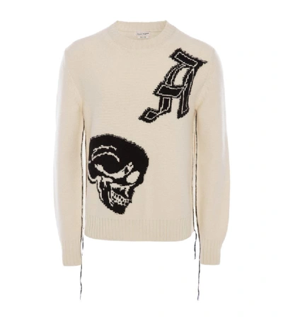 Shop Alexander Mcqueen Skull Intarsia Sweater
