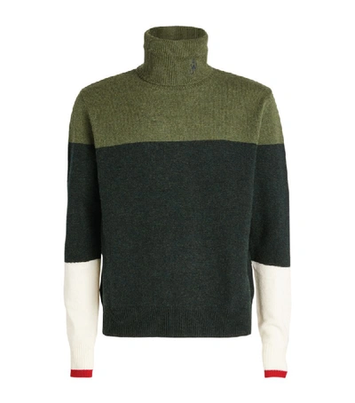 Shop Jw Anderson Colour-block Rollneck Sweater