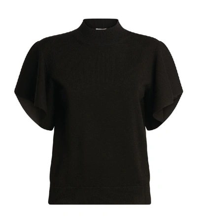 Shop Chloé Short-sleeved Ruffle Sweater