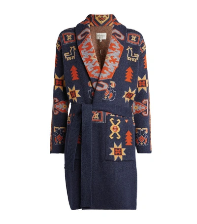 Shop Etro Jacquard-pattern Long Cardigan