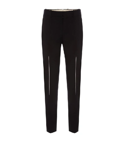 Shop Alexander Mcqueen Contrast Dart Detail Trousers