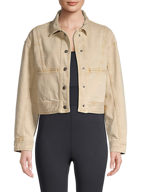 free people cropped denim jacket