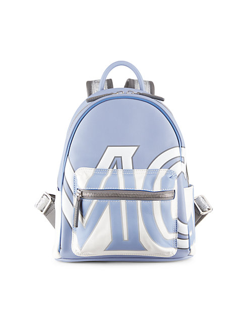 mcm mini backpack blue