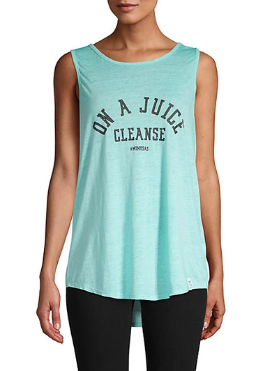 Shop Marc New York Graphic Cutout-back Tank Top In Black