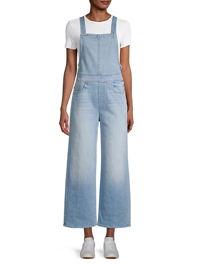 Shop Mother The Greaser Denim Overalls In Intoxicate