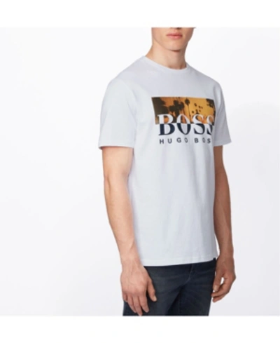 Shop Hugo Boss Boss Men's Tsummer T-shirt In White