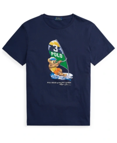 Shop Polo Ralph Lauren Men's Classic-fit Polo Bear T-shirt In Newport Navy