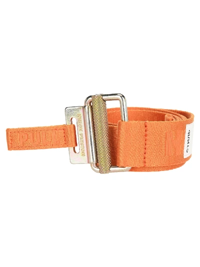 Shop Heron Preston Tape Belt In Orange