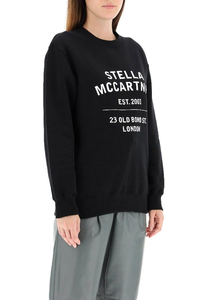 Shop Stella Mccartney 23 Old Bond Street Sweatshirt In Black,white