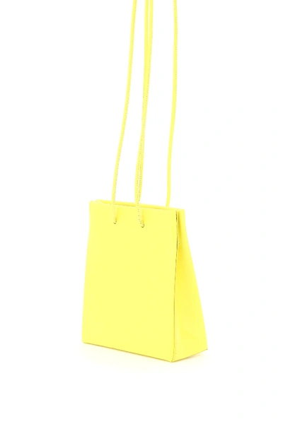 Shop Medea Short Prima Bag With Long Strap In Yellow