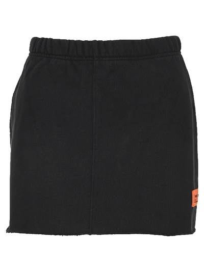 Shop Heron Preston Jersey Mini Skirt In Black