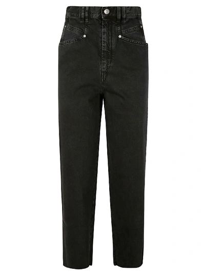 Shop Isabel Marant Naliska Jeans In Faded Black
