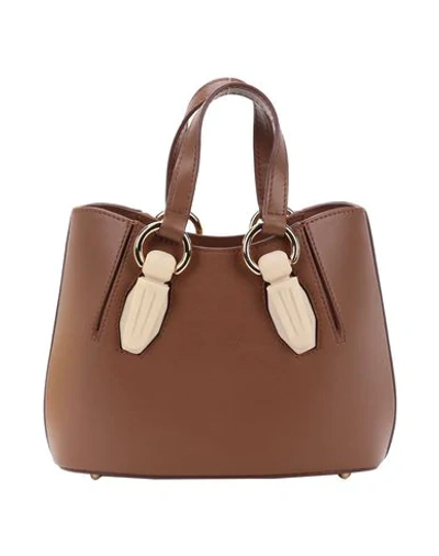 Shop Aevha London Handbag In Tan
