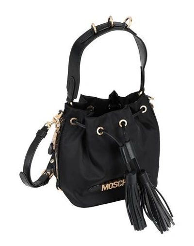 Shop Moschino Woman Handbag Black Size - Textile Fibers