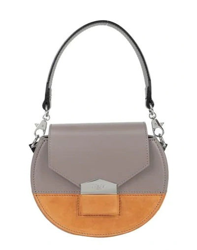 Shop Salar Handbags In Dove Grey