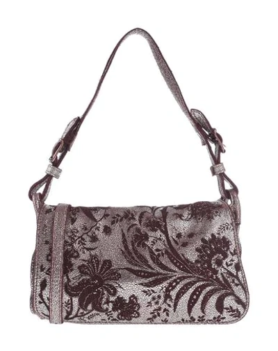 Shop Caterina Lucchi Handbag In Maroon