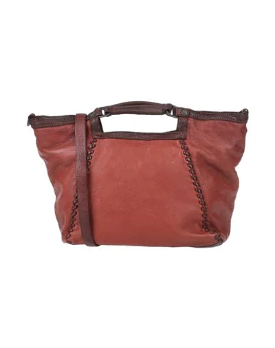 Shop Caterina Lucchi Handbags In Brick Red