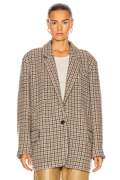 Shop Isabel Marant Étoile Kaito Blazer In Beige