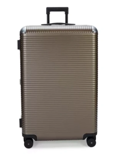 Shop Fpm Men's Bank Light Check-in Spinner Suitcase In Matte Almond