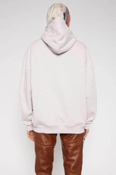 Shop Acne Studios Dog-patch Hooded Sweatshirt Light Purple