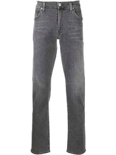 Shop Citizens Of Humanity Bowery Slim-fit Jeans In Grey