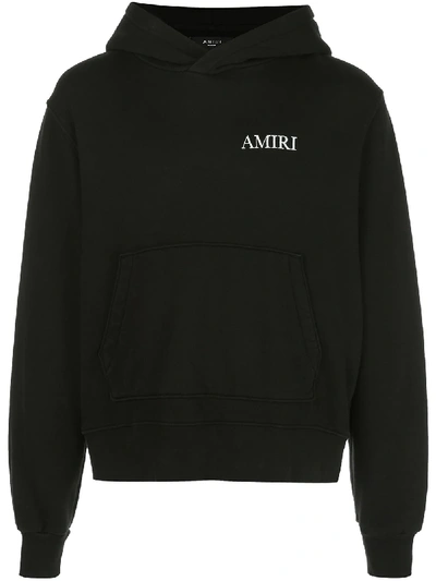 Shop Amiri Banana Tree Hoodie In Black