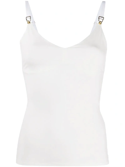 Shop Murmur Clasp-detail Camisole Top In White