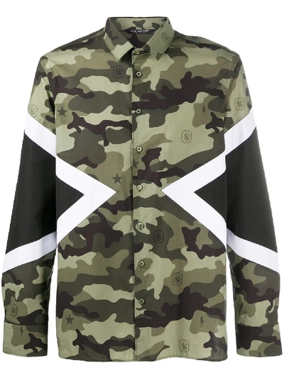 NEIL BARRETT CAMOUFLAGE-PRINT SHIRT 