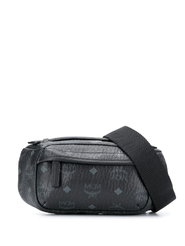 black mcm fanny pack