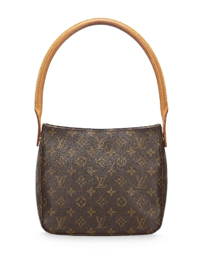 Pre-owned Louis Vuitton 2001  Monogram Shoulder Bag In Brown