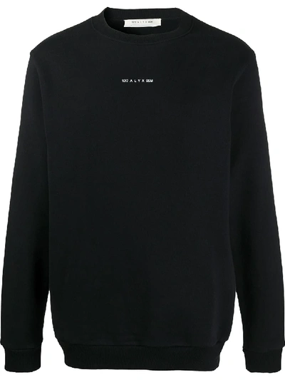 Shop Alyx Logo Graphic Print Sweatshirt In Black