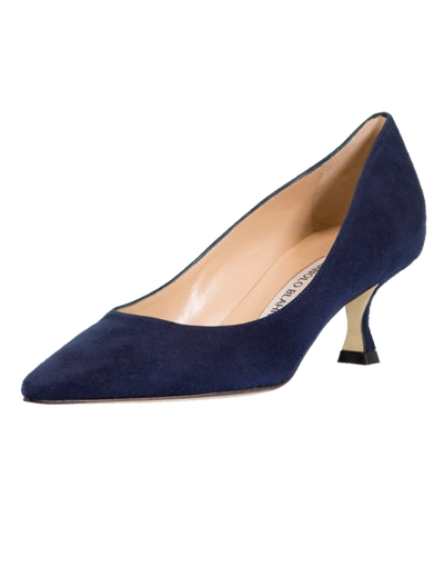 Shop Manolo Blahnik Srila Suede Pump