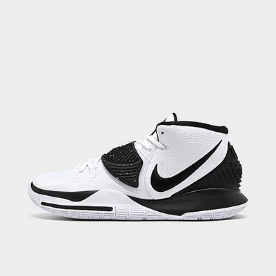Shop Nike Kyrie 6 (team) Basketball Shoes In White/black