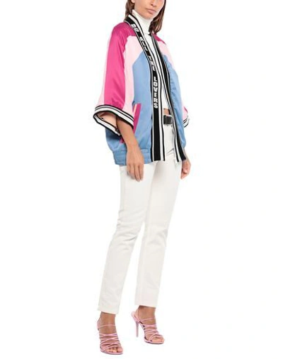 Shop Dolce & Gabbana Bomber In Sky Blue